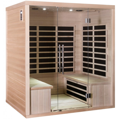 Roter Cedar Wood Carbon Panel Far-Infrarotsauna-Raum für Person des Ausgangs4