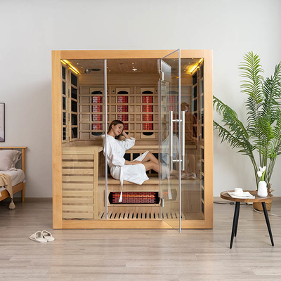 Kombinations-traditionelle Inneninfrarotdampf-Sauna für 4 Menschen 2700W
