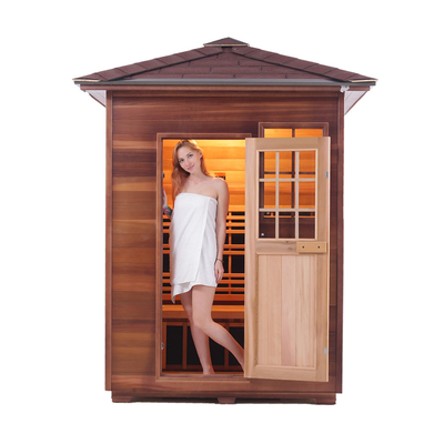 2 - 3 Personen Carbon Panel Outdoor Trockensauna Hausform