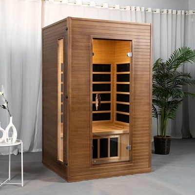Feste hölzerne Kohlenstoff-Innenplatte Heater Far Infrared Sauna Room für Person 2