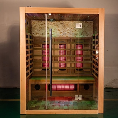 Kanadische rote Personen-trockener hölzerner Sauna-Raum Cedar Full Spectrums 3 Innen
