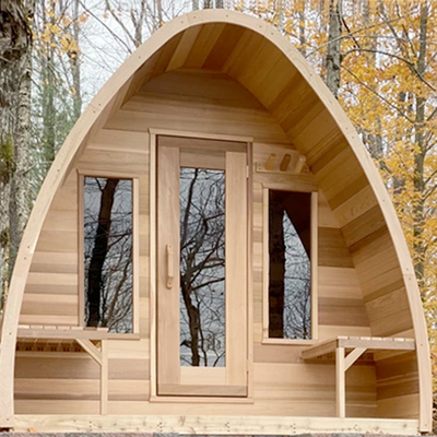 2 - 4 Personen-Landhaus-Hof-hölzerne trockene Sauna im Freien mit elektrischem Ofen mit 6 Kilowatt