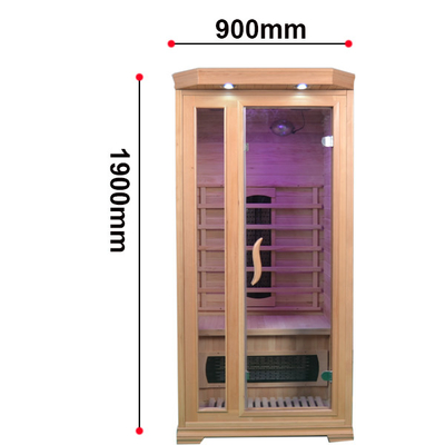 Keramikheizung Hemlock Home Sauna Zimmer Holzfarbe Computer-Bedienfeld