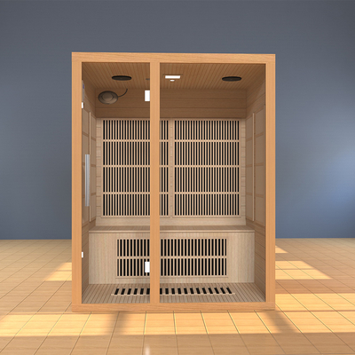 Smartmak 2100W 3 Personen Fern-Infrarot-Sauna-Raum Zuhause Infrarot-Sauna für Spa