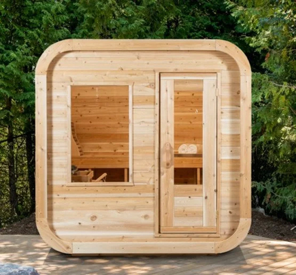 220-Volt-Sauna Dampf-Ozon-Dampf-Sauna mit Ozon-Generator Hemlock Rote Zeder 0-99 MIN Timer