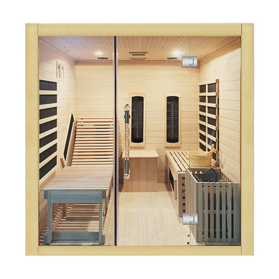 hölzerne trockene Infrarotdes dampf-6000w Person Sauna-des Raum-4
