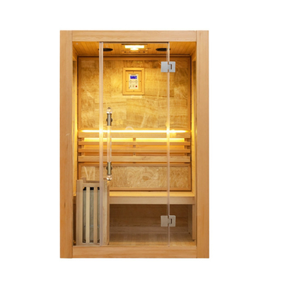 2 Personen-rotes Cedar Steam Sauna Room Indoor-Sauna-Haus 6000w