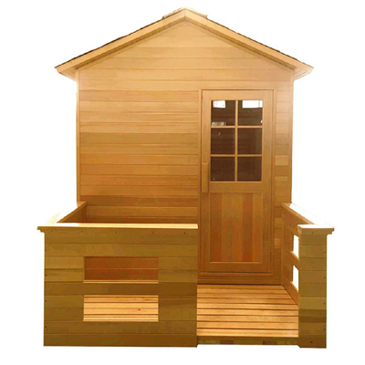 Person kanadisches der Schierlings-Holz-traditionelle Sauna 2 im Freien für Hinterhof