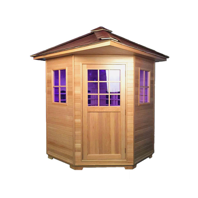 3 - 4 Personen-Cedar Dry Sauna Room Soem-ODM im Freien annehmbar