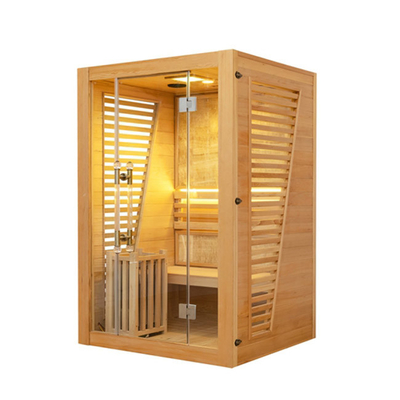 Hölzerne Dampf-Sauna 2 Personen-Größen-Innentraditionelle