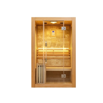 Hölzerne Dampf-Sauna 2 Personen-Größen-Innentraditionelle