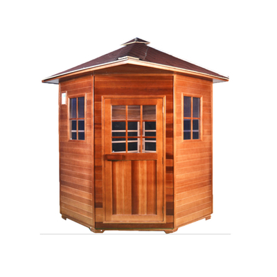 Personen-Infrarotgröße der Trachtenmode-hölzerne trockene Sauna-3 im Freien - 4