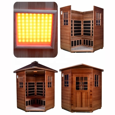 Personen-Infrarotgröße der Trachtenmode-hölzerne trockene Sauna-3 im Freien - 4