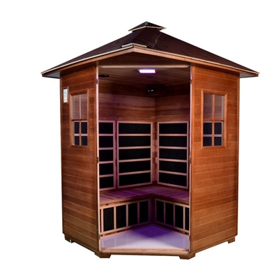 Personen-Infrarotgröße der Trachtenmode-hölzerne trockene Sauna-3 im Freien - 4
