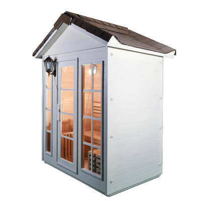 Fester hölzerner roter Cedar Steam Sauna Room 1 Person mit Ofen 6KW