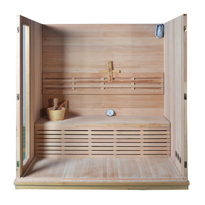 Innentraditionelle Dampf-Sauna 4 Personen-6KW hölzern