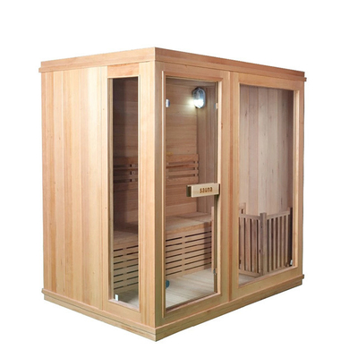 Innentraditionelle Dampf-Sauna 4 Personen-6KW hölzern