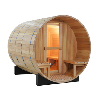 Erhitzt oben schnellen festen hölzernen Fass-Sauna-Raum im Freien 6 - 8 Person 6000W