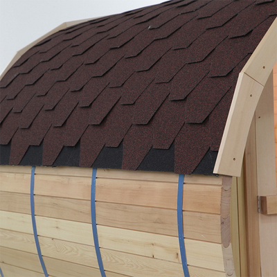 Enorm leistungsfähige hölzerne Fass-Sauna im Freien mit Sauna-Ofen Soem annehmbar