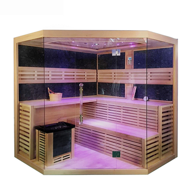 4 - 5 Personen-Doppelbank Detox-Dampf-Sauna-Zimmer für Innenhaus