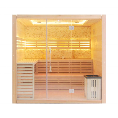 Schierlings-hölzernes Heimsauna-Dampfbad 4 - Person 5 mit Heizung des Ofen-6kw