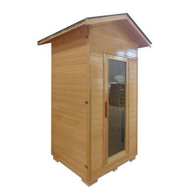 Keramischer Rohr-fester hölzerner trockener Sauna-Raum-im Freien moderne 1 Person