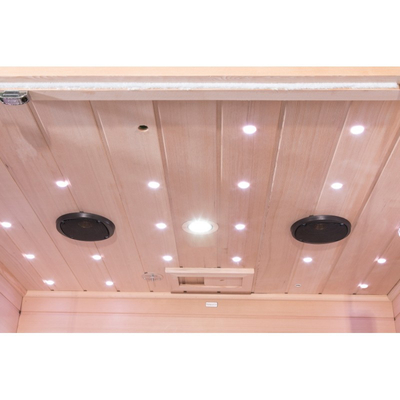 Roter Cedar Wood Carbon Panel Far-Infrarotsauna-Raum für Person des Ausgangs4