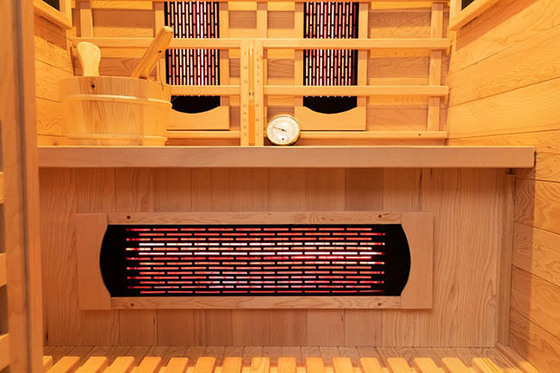 Doppelsystem-Infrarot und Dampf-Holz-Sauna-Zimmer für Familien-Gebrauch