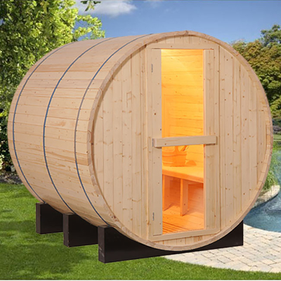 Personen-hölzerner Fass-Sauna-Raum 4.5kw Familie 4 - 6 im Freien