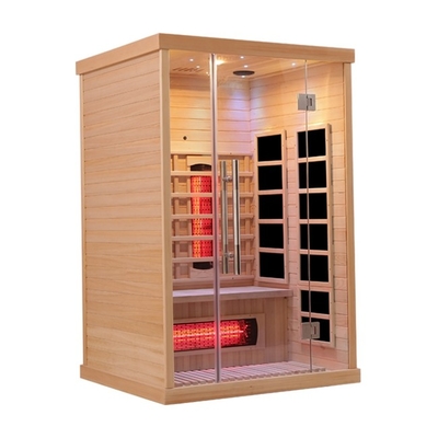 Personen-Infrarotsauna des Schierlings-1750W festen des Holz-2 für Innenhaus