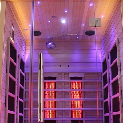 Personen-Infrarotsauna des Schierlings-1750W festen des Holz-2 für Innenhaus
