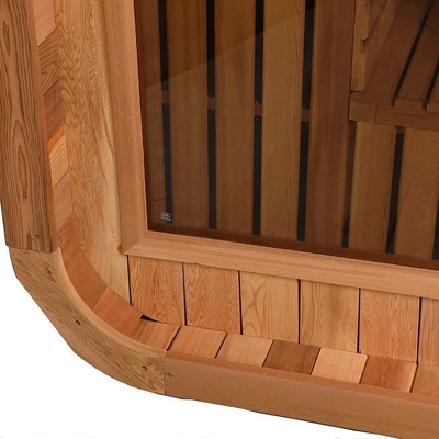 Roter Cedar Wooden Cube Steam Sauna Raum Kanadas für Person 8