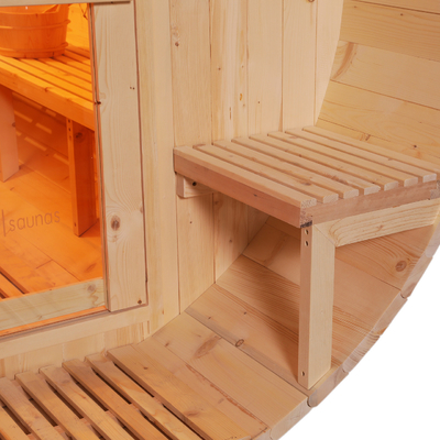 Populäre Kiefern-hölzerne Fass-Sauna im Freien für Person 2 - 4