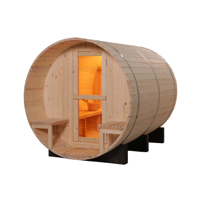 Populäre Kiefern-hölzerne Fass-Sauna im Freien für Person 2 - 4