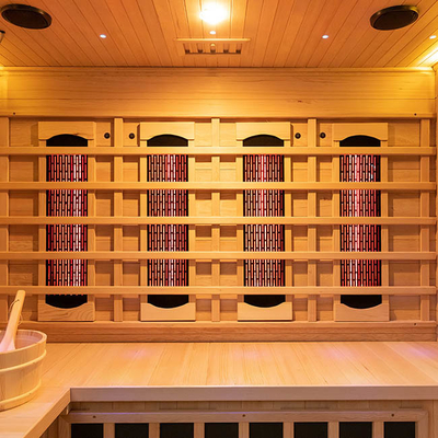 Kombinations-traditionelle Inneninfrarotdampf-Sauna für 4 Menschen 2700W