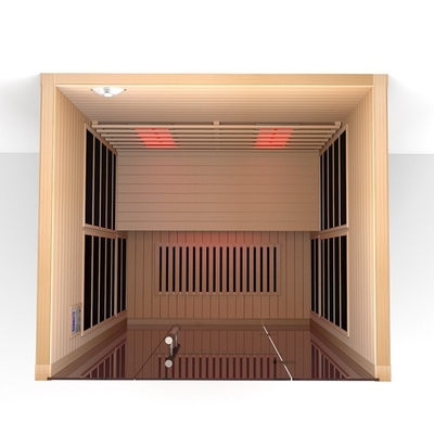Hemlock / Red Cedar Indoor 2-Personen-Infrarotsauna für zu Hause