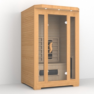 Hemlock-Keramikheizungen für den Innenbereich Ferninfrarotsauna für 2 Personen 1750 W