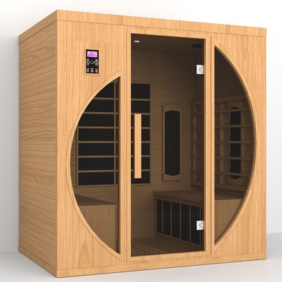 CE-zertifizierte Holz-Innen-Ferninfrarot-Trockensauna für Zuhause, 4 Personen