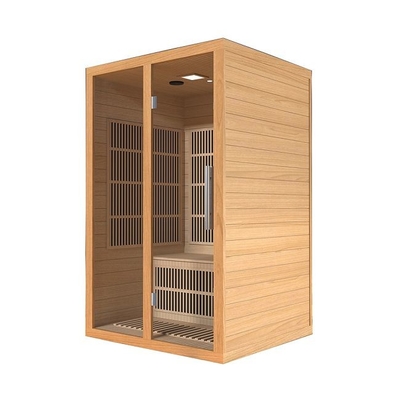 Bluetooth-kompatible FAR-Infrarot-Heimsauna für 2 Personen in Hemlock