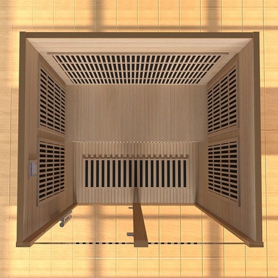 Bluetooth-kompatible FAR-Infrarot-Heimsauna für 2 Personen in Hemlock