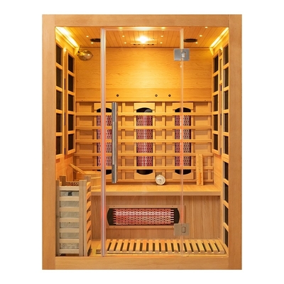 Abnehmbarer Beauty Spa Kombinierter Infrarot- und Dampfsaunaraum für 3 Personen