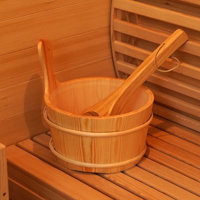Soem-Massivholz-Nassdampf-traditionelle Innensauna für Zuhause, 2-Personen-Größe