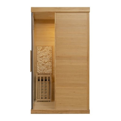 Canada Red Cedar Wooden Traditionelle 2-Personen-Dampfsauna für Zuhause