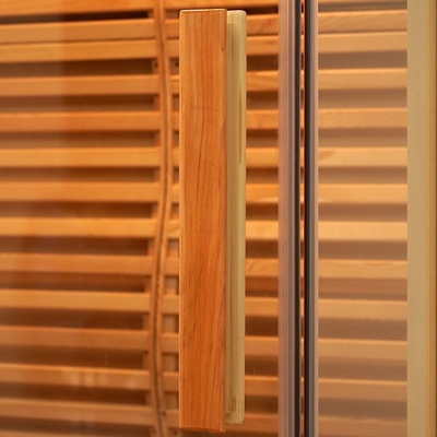 Canada Red Cedar Wooden Traditionelle 2-Personen-Dampfsauna für Zuhause