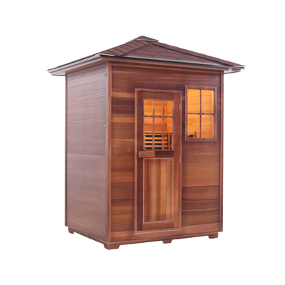 2 - 3 Personen Carbon Panel Outdoor Trockensauna Hausform