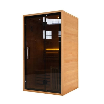 Canadian Hemlock Indoor Elektroherd Holzdampfbad für 2 Personen