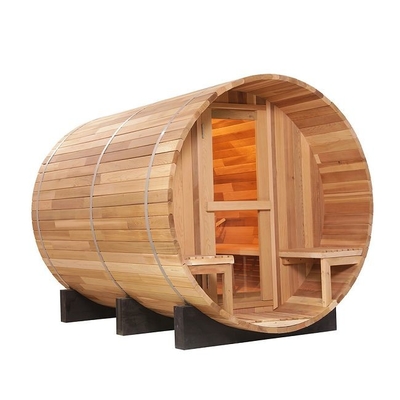 OEM-Massivholz-Dampfsauna aus roter Zeder im Freien für den Hinterhof