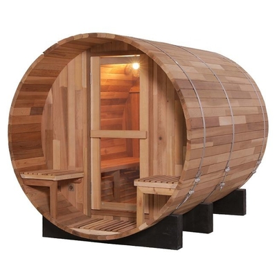 OEM-Massivholz-Dampfsauna aus roter Zeder im Freien für den Hinterhof