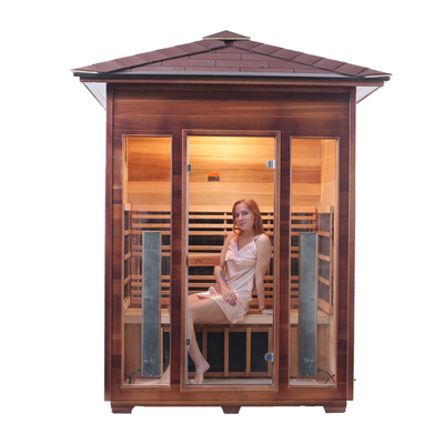 Carbon-Flächenheizung Outdoor-Trockensauna Kanadische Hemlocktanne
