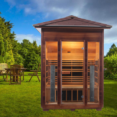 Carbon-Flächenheizung Outdoor-Trockensauna Kanadische Hemlocktanne